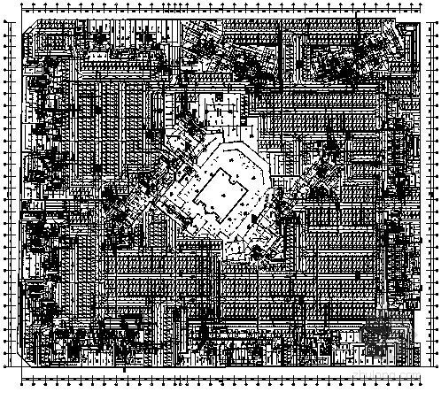 建筑结构暖通强弱电给排水资料下载-八万平米地下室全套项目施工图纸164张(强弱电,水,暖通)