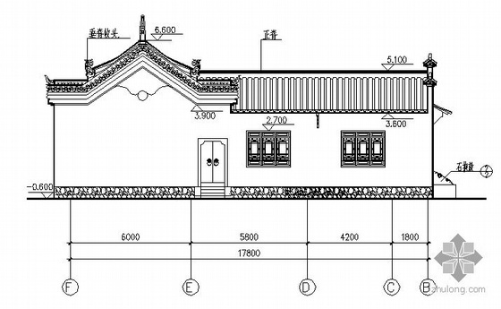 某仿古建筑展馆建筑方案图-2