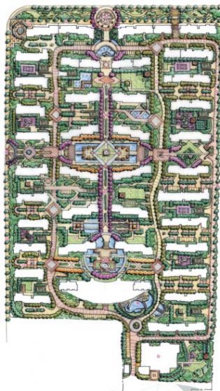 酒店概念性景观设计文本资料下载-[湖南]小区全套概念性景观设计方案