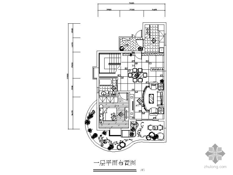 三层临街住宅设计图资料下载-现代三层别墅设计图