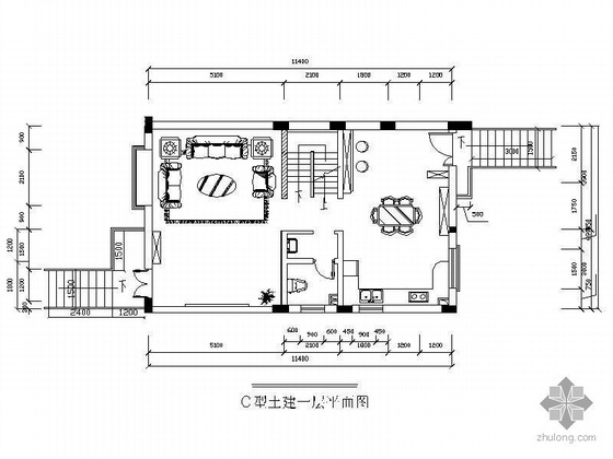 别墅三层中式方案图资料下载-[淄博]三层别墅方案图