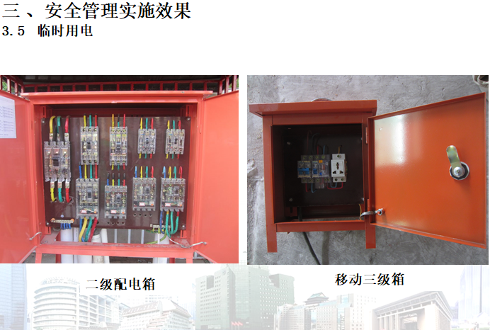 学校改扩建工程绿色文明安全施工样板工地汇报（图文）-临时用电