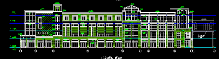 盐城中茵海华广场12#楼建筑施工图