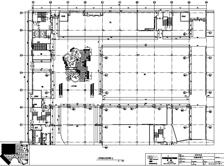 [江苏]弘阳商业购物商场中心空间设计施工图（附效果图）-平面放大及索引图