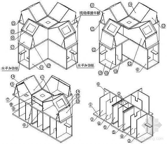 钢桁架屋面制作方案资料下载-钢桁架屋盖双K节点制作工艺