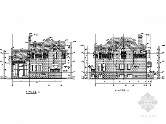 成都二层别墅设计资料下载-[G型别墅]成都两层异形柱框架结构施工图（含建筑图）