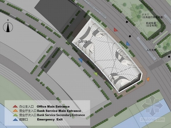 城市中心地块su资料下载-[河南]活力新区CBD中心地块景观规划设计方案