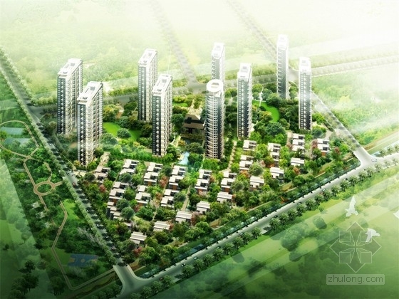 著名小区设计分析图资料下载-[杭州]精致简约现代风格居住区景观设计（著名景观公司）