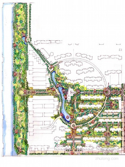 城市高尔夫花园设计资料下载-[东营]高尔夫花园社区景观方案设计