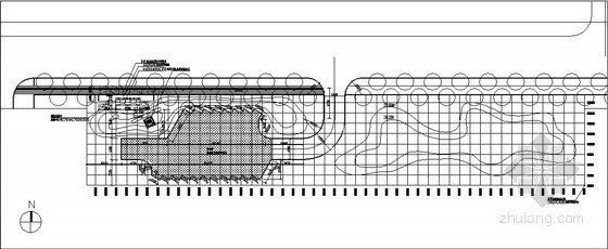 园林广场铺装cad平面图资料下载-风车广场铺装平面图