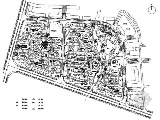 居住区规划方案图资料下载-[温州]某居住区规划方案图