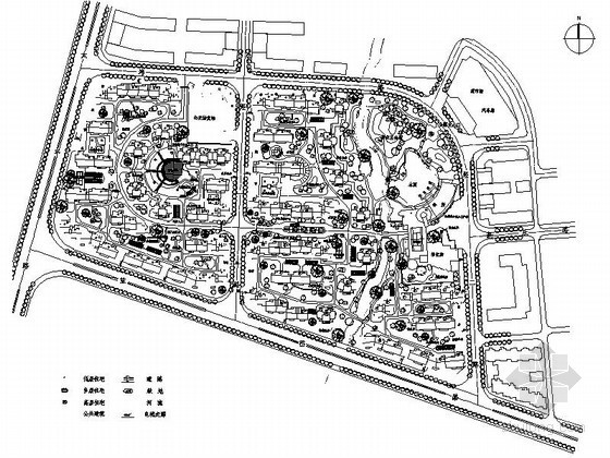温州居住区景观资料下载-[温州]某居住区规划方案图