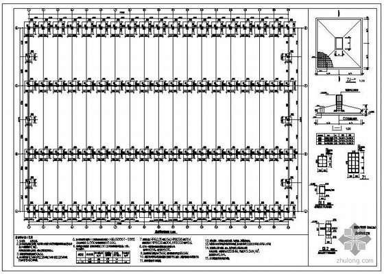 批发市场景观资料下载-某蔬菜批发市场无梁拱结构设计图