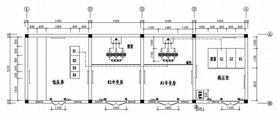 高压配电室建筑图资料下载-高压配电室电气施工图