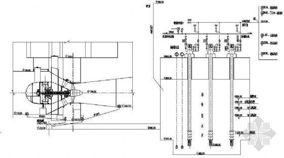 水泵内部结构图cad简图资料下载-某水电站检修排水系统示意图