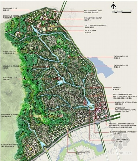 景观河道概念规划设计方案资料下载-[青岛]生态新城概念性总体规划设计方案