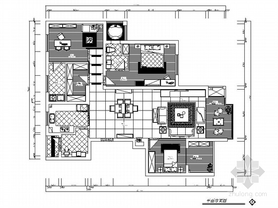 现代风格两居室方案资料下载-[宁波]简洁典雅现代风格两居室装修图（含效果图）