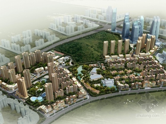 贵阳中式资料下载-[贵阳]现代风格超高层高端住宅区规划设计方案文本