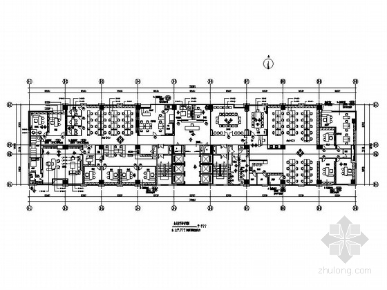 室内完整施工图CAD图纸资料下载-[广东]现代投资公司办公室室内装修施工图（含完整方案和效果图 推荐！）