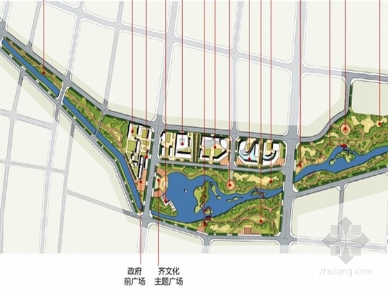 县城景观详细规划方案资料下载-[山东]县城一翼绿色城区详细规划设计方案