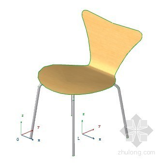 椅子的模型资料下载-花式椅子 01 ArchiCAD模型
