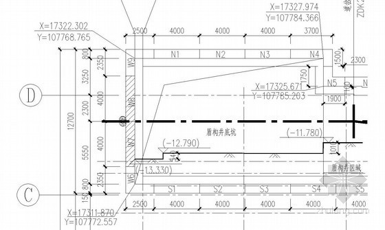 风井内衬风管图示方法资料下载-[广东]盾构接收井内衬墙模板施工方案