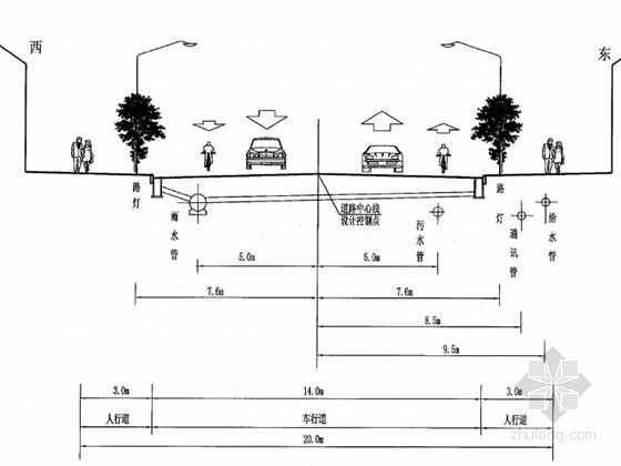 弱电小号直通型人孔井资料下载-[安徽]城市支路附属物设计施工图