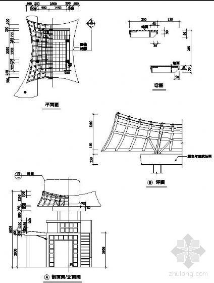 寺庙门楼施工图资料下载-特色门楼设计施工图