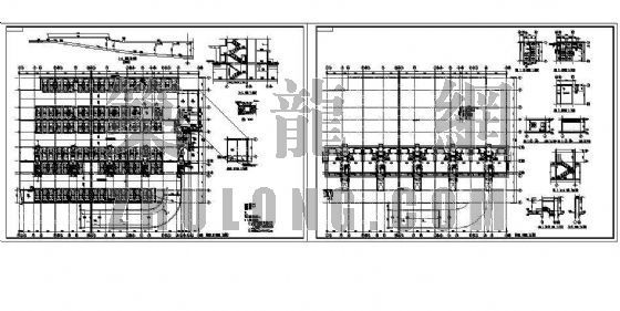 停车场CAD平面施工图资料下载-停车场建筑施工图