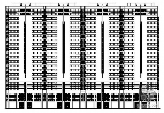 22层板式建筑资料下载-[深圳]某二十二层住宅楼建筑方案图
