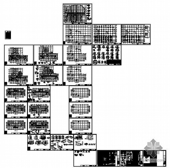 12层框架酒店施工图资料下载-某12层框架结构办公楼施工图