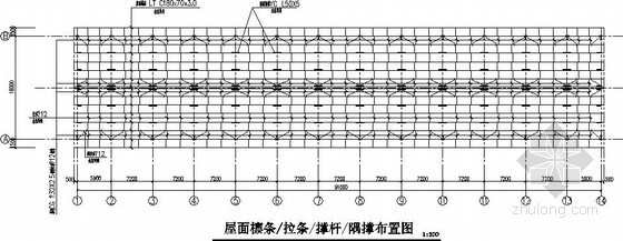 自行车棚铁艺施工图资料下载-轻钢结构车棚施工图