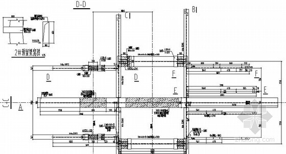 12米跨钢结构施工图含5吨行车资料下载-铁矿副井装备施工图（150万吨）