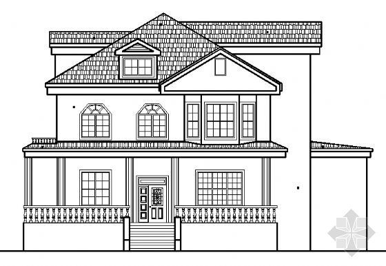 2层小别墅图纸室外资料下载-某二层小别墅建筑方案图纸