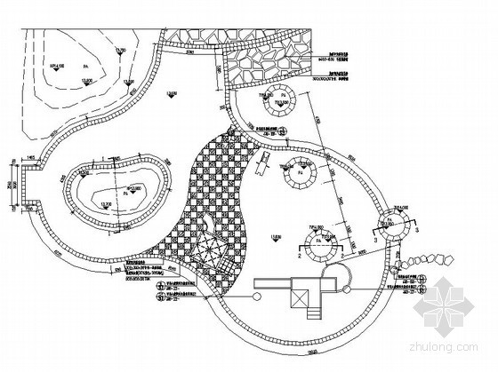 儿童娱乐园CAD资料下载-小区儿童娱乐设施施工图