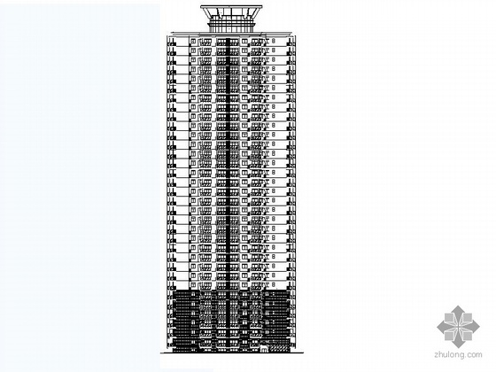 29层建筑施工图资料下载-某三十四层建筑建筑施工图