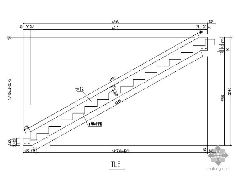 钢结构四跑楼梯楼梯资料下载-[图集]多种常用钢结构楼梯节点图