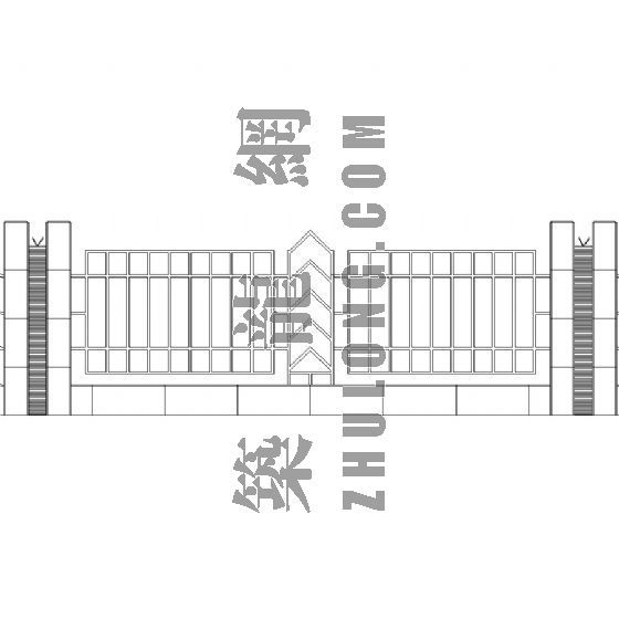 围墙栏杆图集资料下载-栏杆详图-围墙类