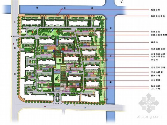 10公顷居住区景观设计资料下载-[上海]居住区地块景观设计