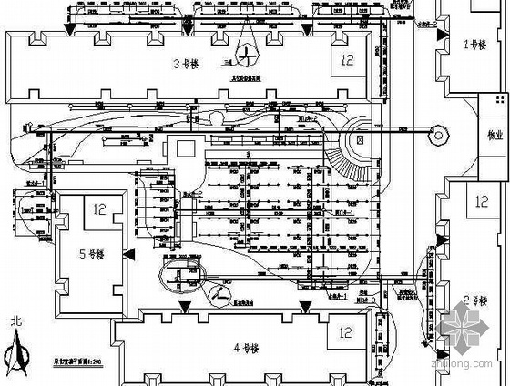 居住区实际案例ppt资料下载-某居住区喷灌图纸