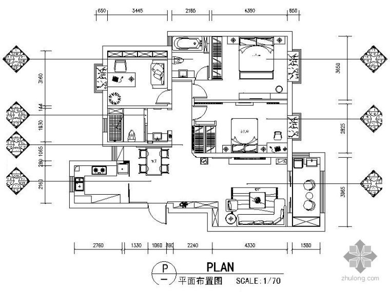南京简约装修资料下载-[南京]现代简约三室两厅装修图