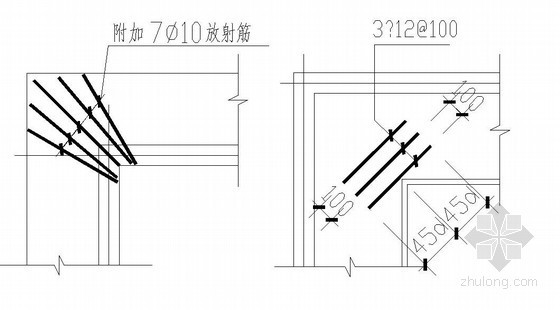 挑板阴阳角大样