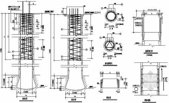 教学楼构造资料下载-[南昌]学校改扩建工程教学楼框架人工挖孔桩节点构造详图