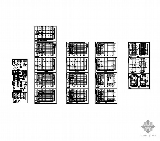 6°区某4层混凝土框架结构厂房全套施工图-4