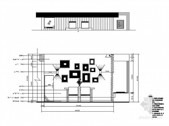 CAD家装餐厅立面图资料下载-时尚餐厅立面图