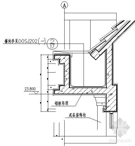 中式建筑檐口构件资料下载-檐口7