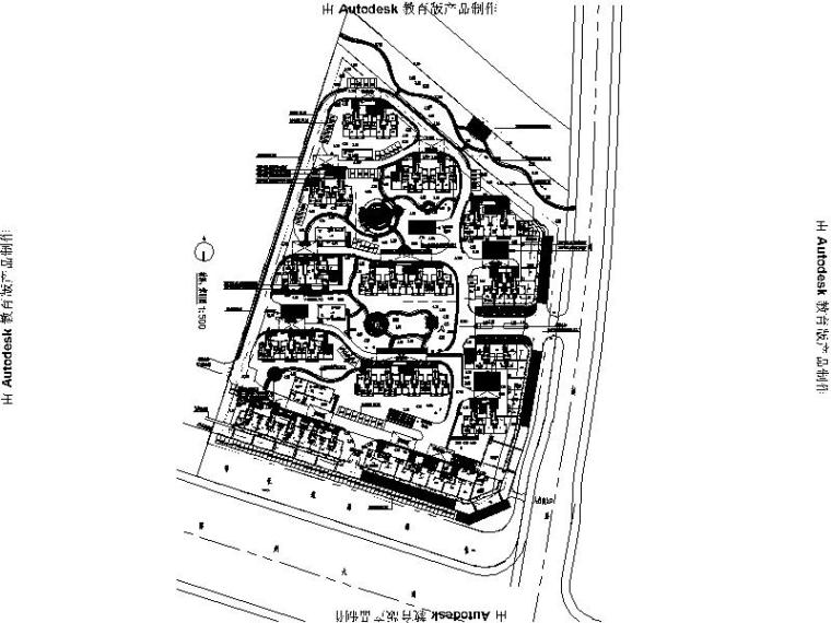 小区主景观CAD资料下载-[浙江]拆迁安置小区景观设计施工图