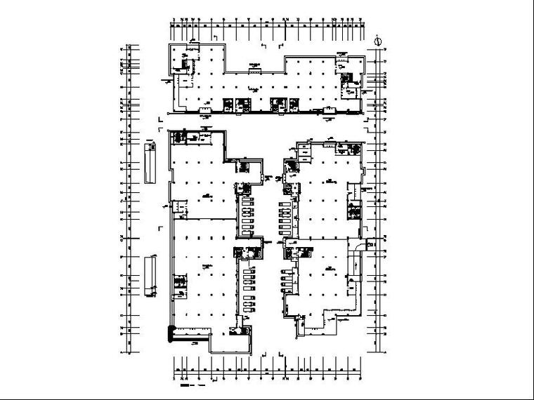 [深圳]丙类高层陶土板外墙标准生产厂房建筑施工图-丙类高层陶土板外墙标准生产厂房建筑首层平面图