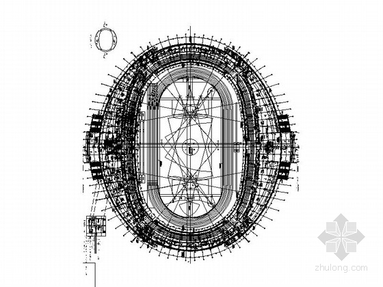 [合集]3套多层大型体育场建筑施工图-3套多层大型体育场建筑平面图