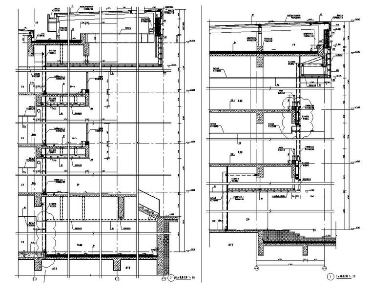 [广东]三层幕墙立面展览馆建筑施工图（16年最新图纸）-三层幕墙立面展览馆建筑详图